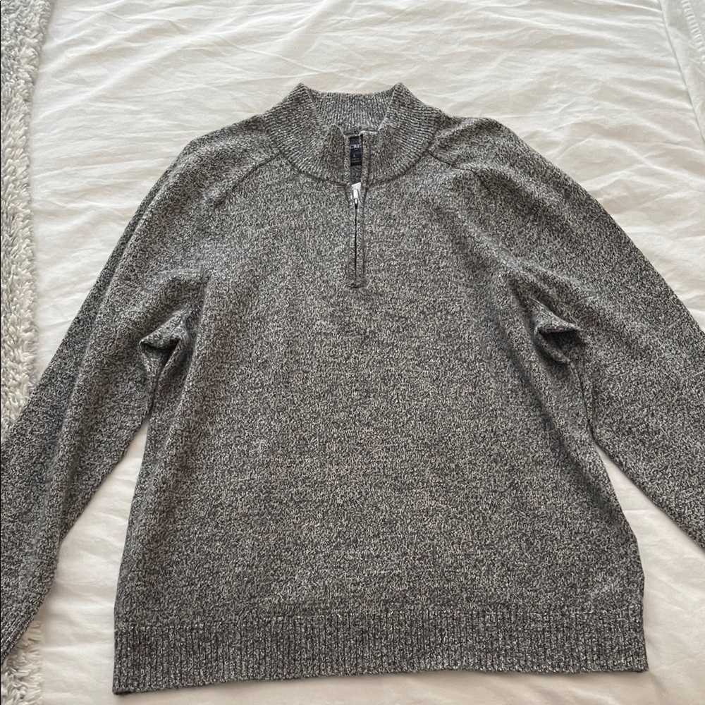 J.Crew Men’s Gray Quarter Zip Sweater NWT